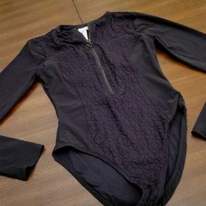 Trina Turk one piece long sleeve swimsuit